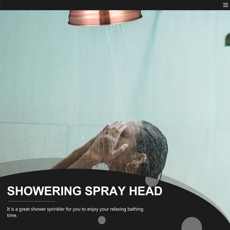 DOITOOL Copper Shower Head High Pressure Rain Shower Head Vintage