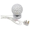 Crystal Globe Desk Lamp Chrome Ball Bedside and Table Lamp