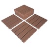 Uneeruiqy 44 Pack Interlocking Patio Deck Tiles 11.8"X11.8" Square Waterproof