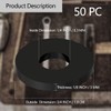 50 Packs Rubber Flat Washers Heavy Duty Abrasion Resistant 3/4"
