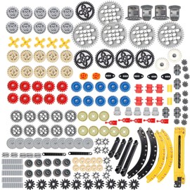 UpGLeuch Set di 213 pezzi di ricambio per Technic,Morsetto di tecnologia Ingranaggio e cremagliera tecnica,Perni tecnici,Ricambi Tecnici Connettori
