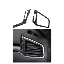 Car Accessories Decals Compatible with Honda Civic 10th Gen 2016 2017 2018 2019 2020 2021 Carbon Fiber Interior Trim Stickers Dashboard Side Air Vent Frame