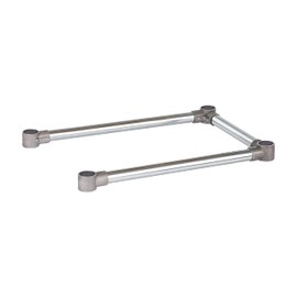 DuraSteel Open Base Work Table Bracing - 24 x 18 Inch Table Stabilizing Leg Cross Braces - Fits Commercial Food Prep Stainless Steel or Maple Wood Worktable