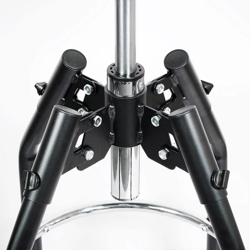 WORKPRO Bar Stools 360 Degree Swivel Black Chair Heavy Duty