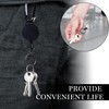 2PCS Extendable Badge Holder with Key Belt Retractable Heavy Duty
