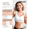 BRABIC Zip Front Closure Everyday Bra for Women Post Surgery
