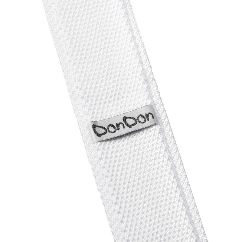 DonDon Men's Knit Tie handmade White