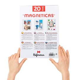 Hofmann Magnetic Sheets for Ring Album, Pack of 20, Magnetic Sheets, 235 x 320 mm, White