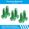 PATIKIL Grounding Screws Kit,100 Pcs 10-32 x 3/8" Hex Flanged