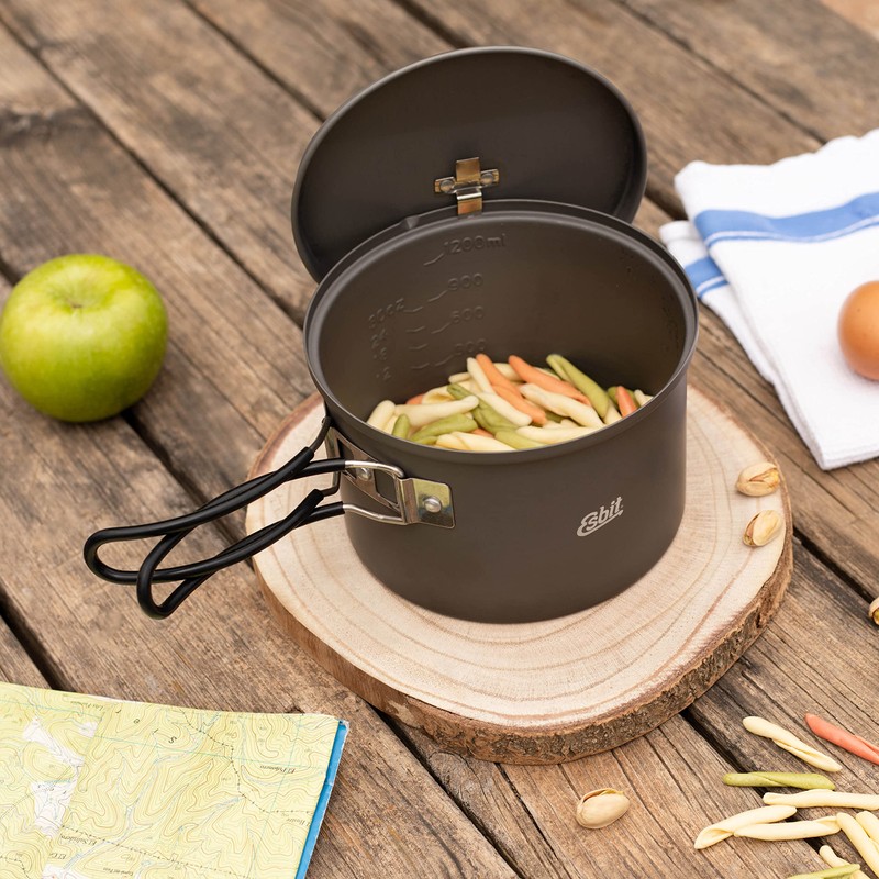 Esbit ESPT625HA0 Camping Outdoor Pot, Cooker, Aluminum Pot, 21.0 fl