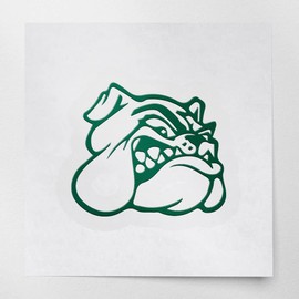 Decal Stickers Of Bulldog Head With Fat Jaws (Green) Premium Waterproof Vinyl Decal Stickers For Laptop Phone Accessory Helmet Car Window Mug Tuber Cup Door Wall Decoration ANDSKUS535522GR070722