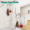 FYHJTRT 4PCS 10" Shower Door Hooks – Heavy Duty No