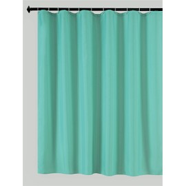 Biscaynebay Quality Fabric Shower Curtain Liners 72 Inch by 72 Inch, Teal Water Resistant Bathroom Curtains Rust Resistant Grommets & Weighted Bottom Hem Machine Washable