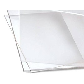 Acrylic Sheet - 24" x 24" - Clear - 4.5mm Thick - Used in DIY Projects, Skylight, Windows, Aquariums, Wall Shelf, Retail Fixture, Museum Case, Risers, Home Improvement - Lightweight & Thermoformable
