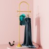 TIEOU Metal Gold Coat Rack, Freestanding Entryway Stand, Hat Coat