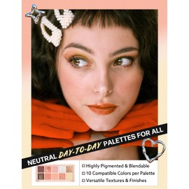 Peach C Seasonal Blending Eyeshadow Palette | Eye-Catching Eye Palette Makeup Hues for Everyday Use| Multi-Functional Eye Shadow Palette Makeup Shades| Lasting Makeup Eyeshadow SUNLIT CITRUS 3.03 oz