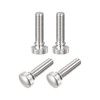 uxcell Knurled Thumb Screws, M6x20mm Brass Shoulder Bolts Grip Knobs