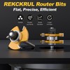 REKCKRUL 2 PCS Professional Tongue and Groove Router Bit Set,