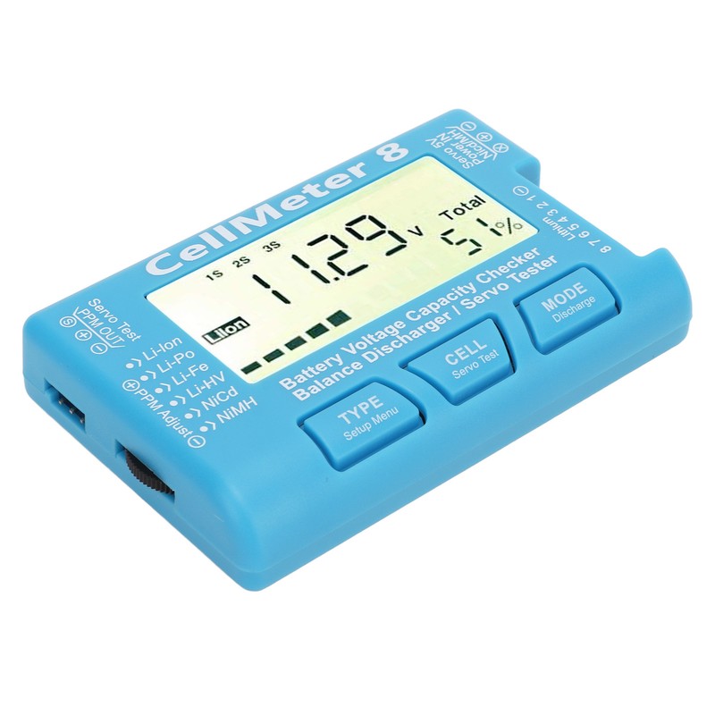Digital Battery Capacity Checker Voltage Tester Meter for LiPo Life