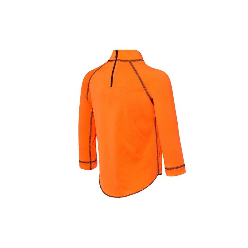 Speedo Boy's Long Sleeve Rash Top, Fluo Orange, 4 Years