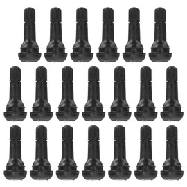 Alipis Set of 20 Valves Rubber Tire Valves No-harm Material Simple Design for Use