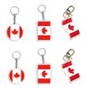 6PCS Canada Maple Leaf Keychain - Canadian Flag Maple Leaves