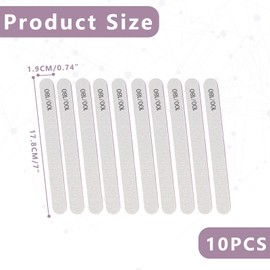 Pack of 10 Nail Files for Gel Nails, Nail File, Nail File Gel Nails, Nail File 100/180. Files for Gel Nails, Nail Files Natural Nails, Nail File, for Nail Studios DIY Nail Art Home