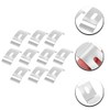 Angoily 10PCS Vertical Blind Clamps, Vertical Blind Top Fix Brackets,