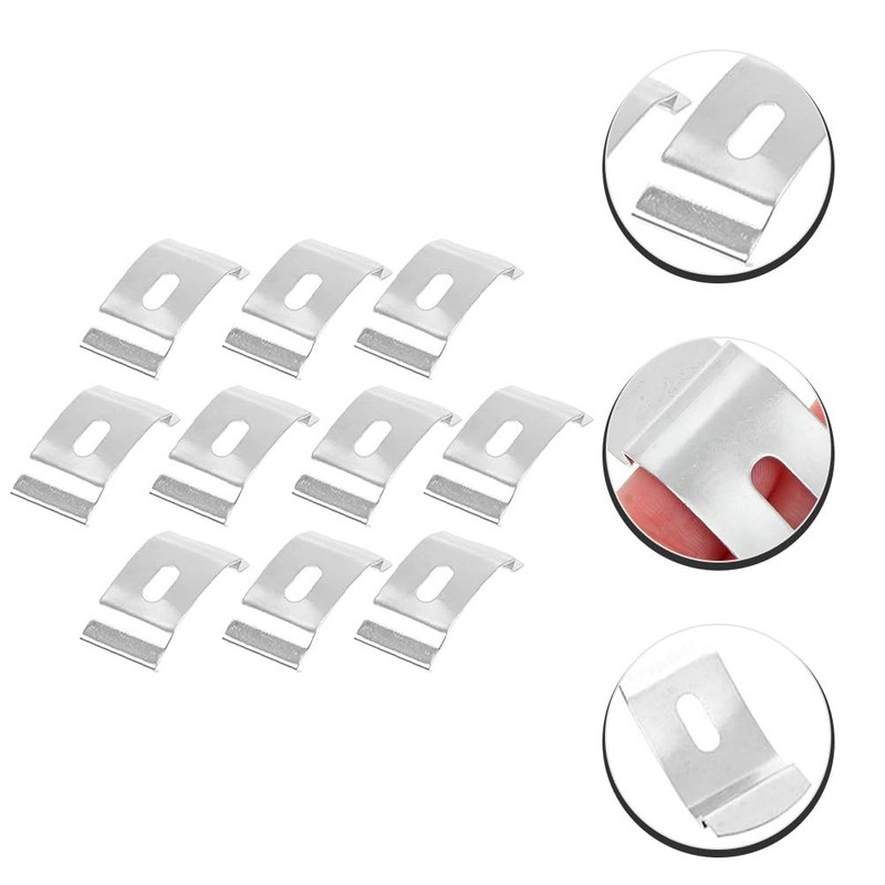 Angoily 10PCS Vertical Blind Clamps, Vertical Blind Top Fix Brackets,