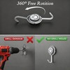 6 PCS Metal Magnetic Hook, 60LBS Heavy Duty with Swivel