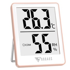 DOQAUS Thermometer Hygrometer Indoor Digital Room Thermometer Humidity Meter with 5s Fast Refresh Temperature Humidity Monitor for Bedroom, Baby Room, Basement, Greenhouse, Office