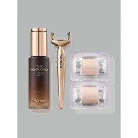 The Saem [Moda Outlet] [The Saem] True & Set US Ulsan Branch True Mushroom LX Elasticity Lifting Ampoule & Micro Shot 30ml + 2 rollers + 1 handle / [모다아울렛][더샘]트루 앤 세트 US 울산점 트루 머쉬룸 엘엑스 탄력 리프팅 앰플 앤 마이크로샷  30ml+롤러 2ea+핸들 1ea