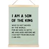 TAEDIN Christian Baby Boy Room Poster Hanger Frame, Faith Scripture