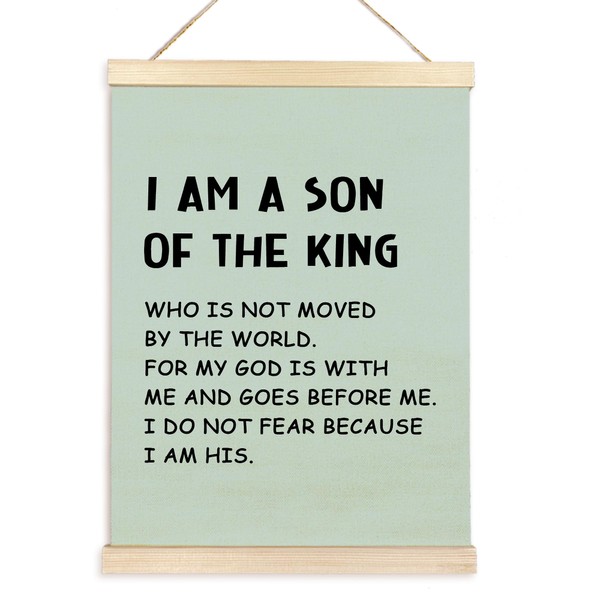 TAEDIN Christian Baby Boy Room Poster Hanger Frame, Faith Scripture