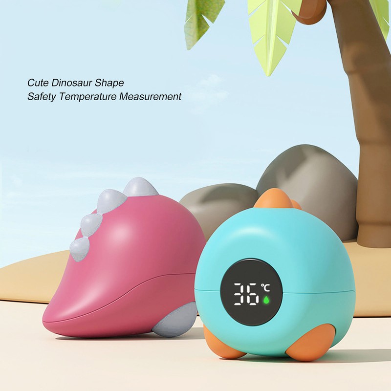 Baby Bath Thermometer Dinosaur Shaped Cute Cartoon Safety LED Display