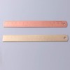 Rose Gold Metal Ruler - Brass Multi-Functional Drafting Tool for
