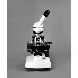Vision Scientific VME0015-CXM-100-LD Monocular Compound Microscope, 10x WF Eyepiece, 40x—1000x Magnification, LED Illumination, 1.25 NA Abbe Condenser, Coaxial Coarse & Fine Focus, Mechanical Stage