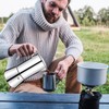 Vaolvpant No Coating 6 Cup Thickened 304 Stainless Steel Moka