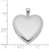 Solid Real 925 Sterling Silver Heart Locket Pendant 24mm