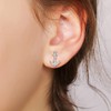 MicLee Earrings studs for women and girl, 925 sterling silver