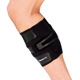 ZAMST 377903 FILMISTA CALF Thin Calf Supporter, Black, L Size