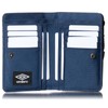 Umbro Men's and Women's Bifold Wallet with Round Zipper, Nylon,
