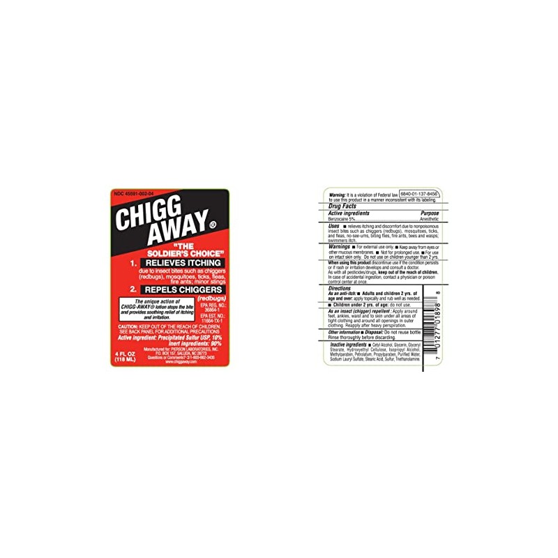 Chigg Away Anesthetic - 4 oz, Pack of 4