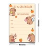 KGHYT Capybara Birthday Invitation Cards for Kids with Envelopes