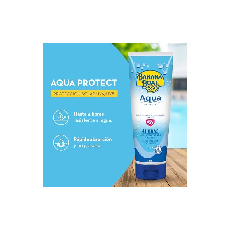 Banana Boat, Protector Solar Aqua Protect 50+ FPS 236 ml