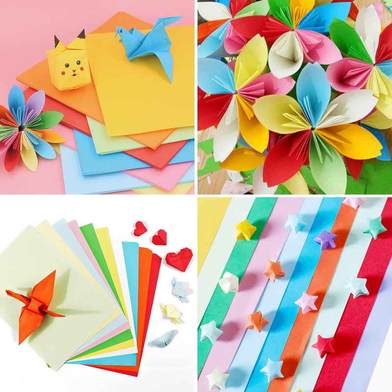 Carehabi 20 Colours A4 80 gsm, 100 Sheets Coloured Paper,
