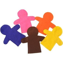 Anthony Peters Felt Hand Puppets (10),11 x 10 inches
