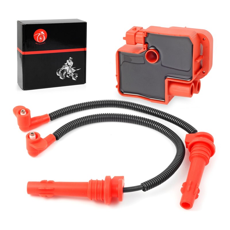 Moto1988 Ignition coil & Spark plug Wire Cap Compatible with