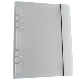 Alpha Depot Sealing Pad Mini Binder Transparent Clear for Girls, Removable Seal Storage, Notebook Type, 6 Ring Type, Seal Collection Storage (A5 Binder Item)