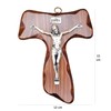 Wooden Crucifix Rope - Wall Mounted - Christ of Silver